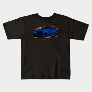 nissan skyline blue Kids T-Shirt